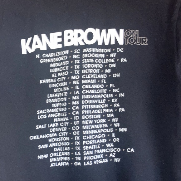 EUC Kane Brown Blessed And Free Tour T Shirt Bella +Canvas Large - Picture 3 of 8